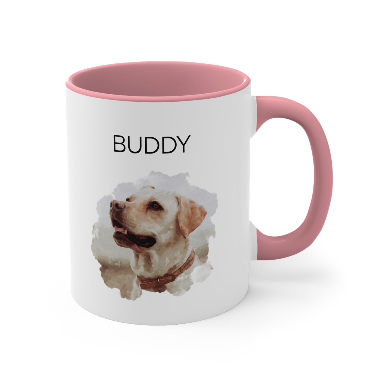 "Custom Watercolor Photo Pet" Mug