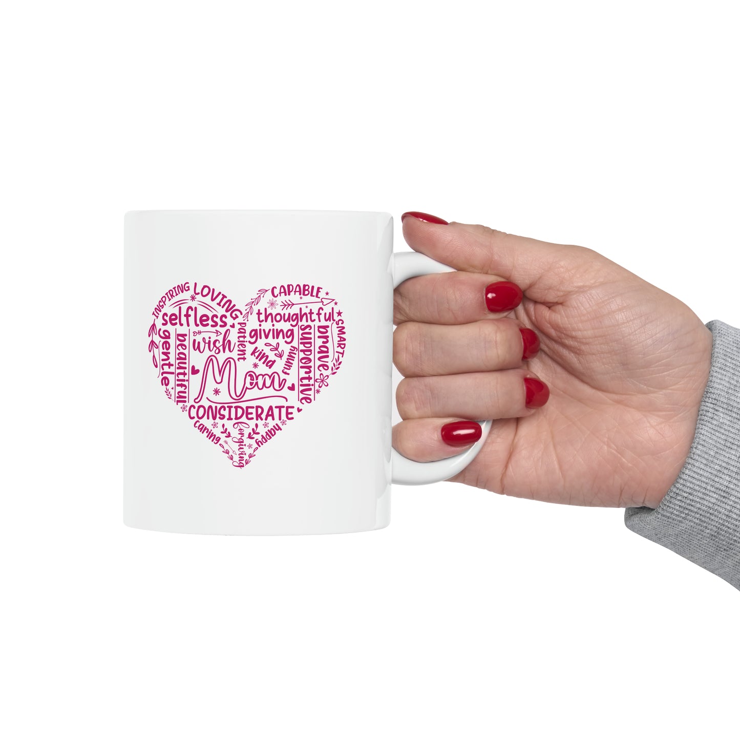 "Mom - Heart of Words" Mug