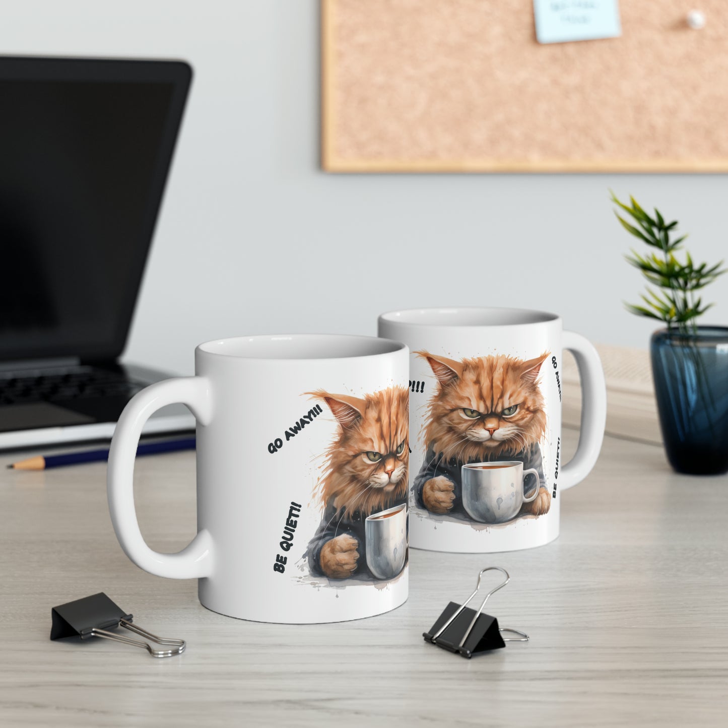 "Orange Angry Cat" Mug