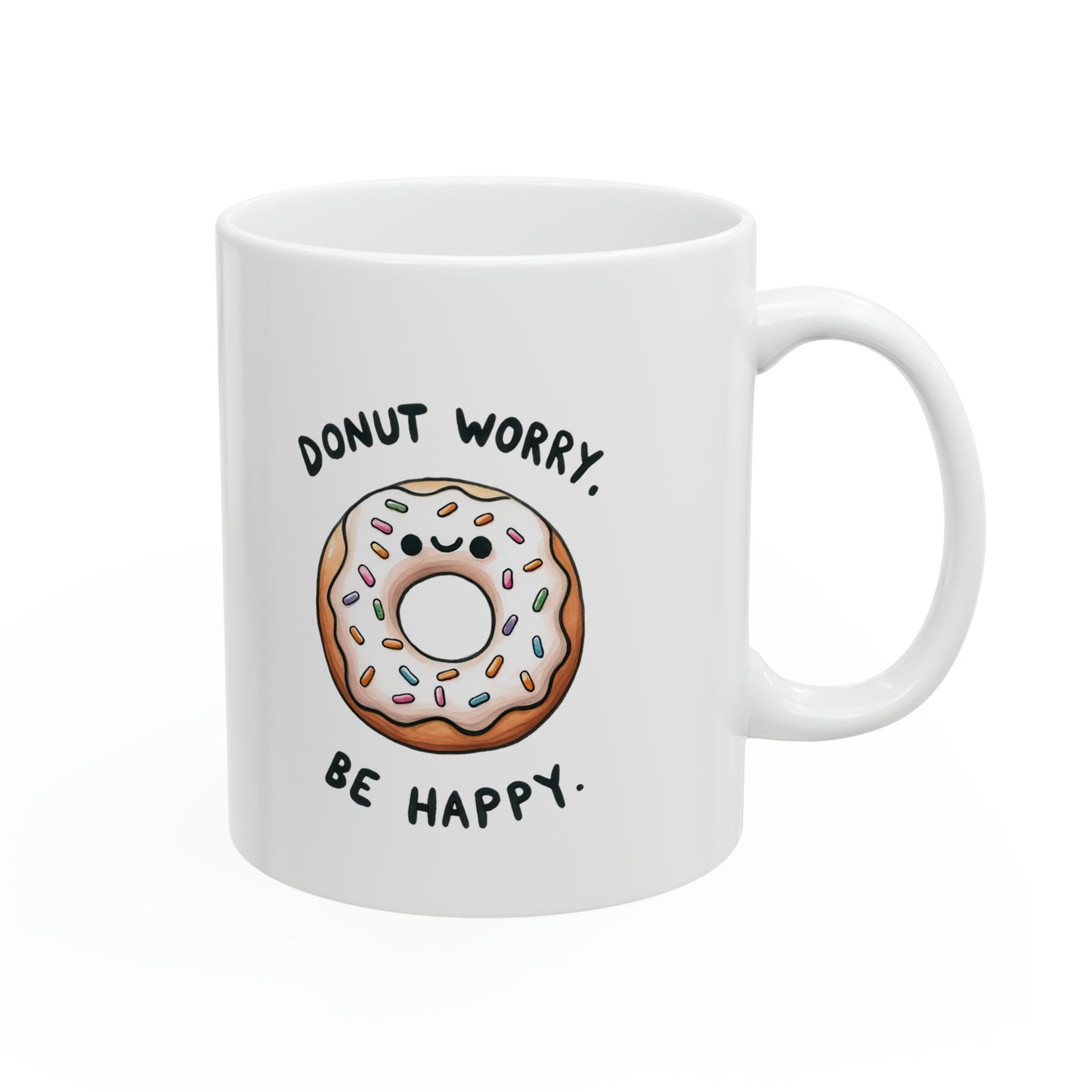 "Donut Worry Be Happy" Mug