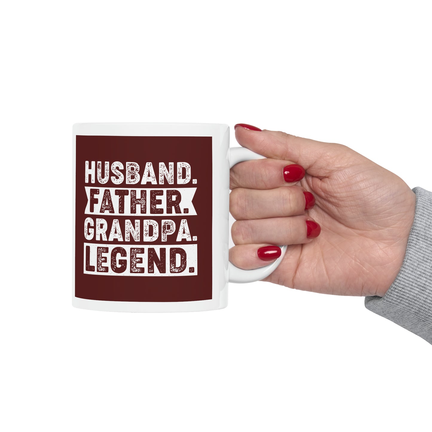 "Husband. Father. Grandpa. Legend." Mug