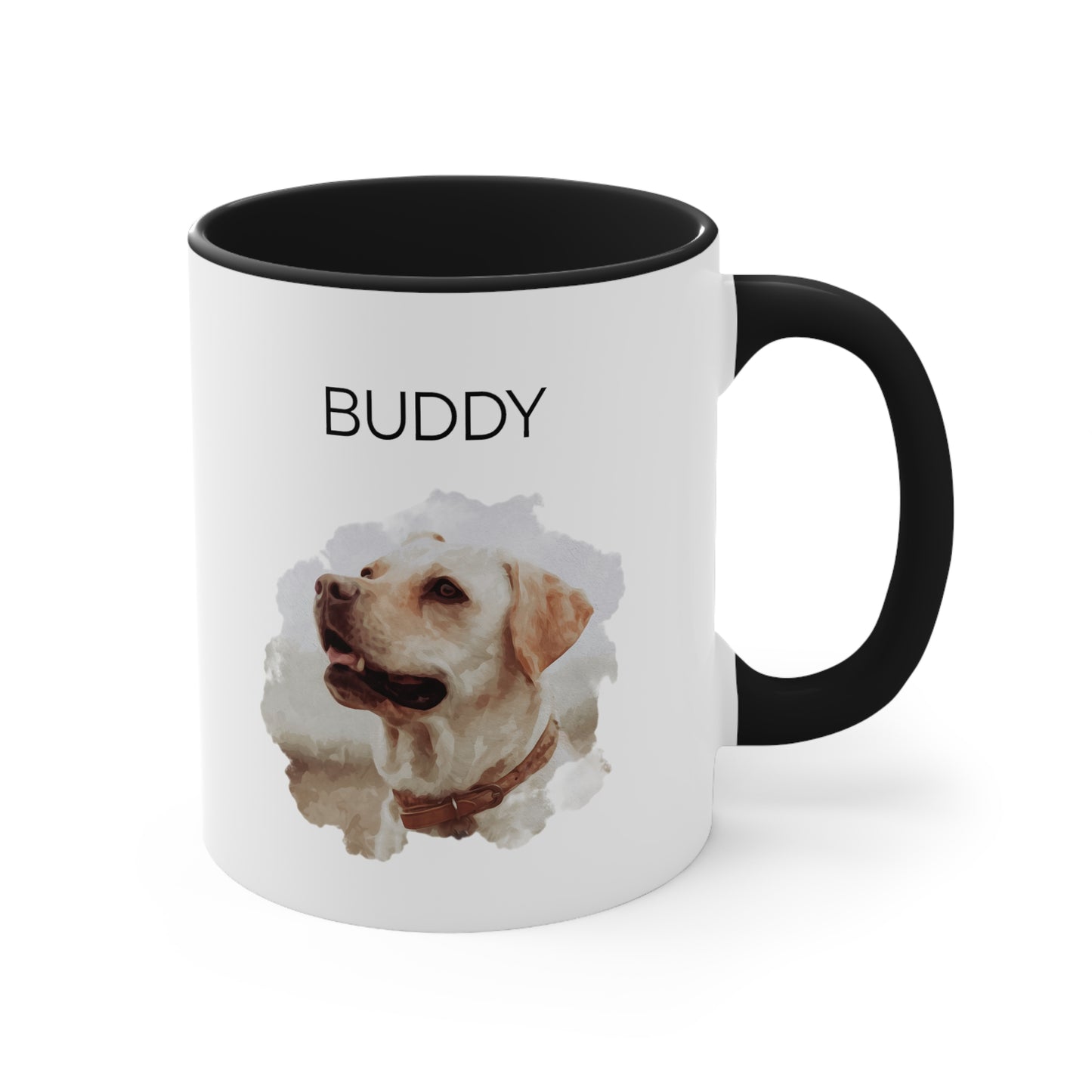 "Custom Watercolor Photo Pet" Mug