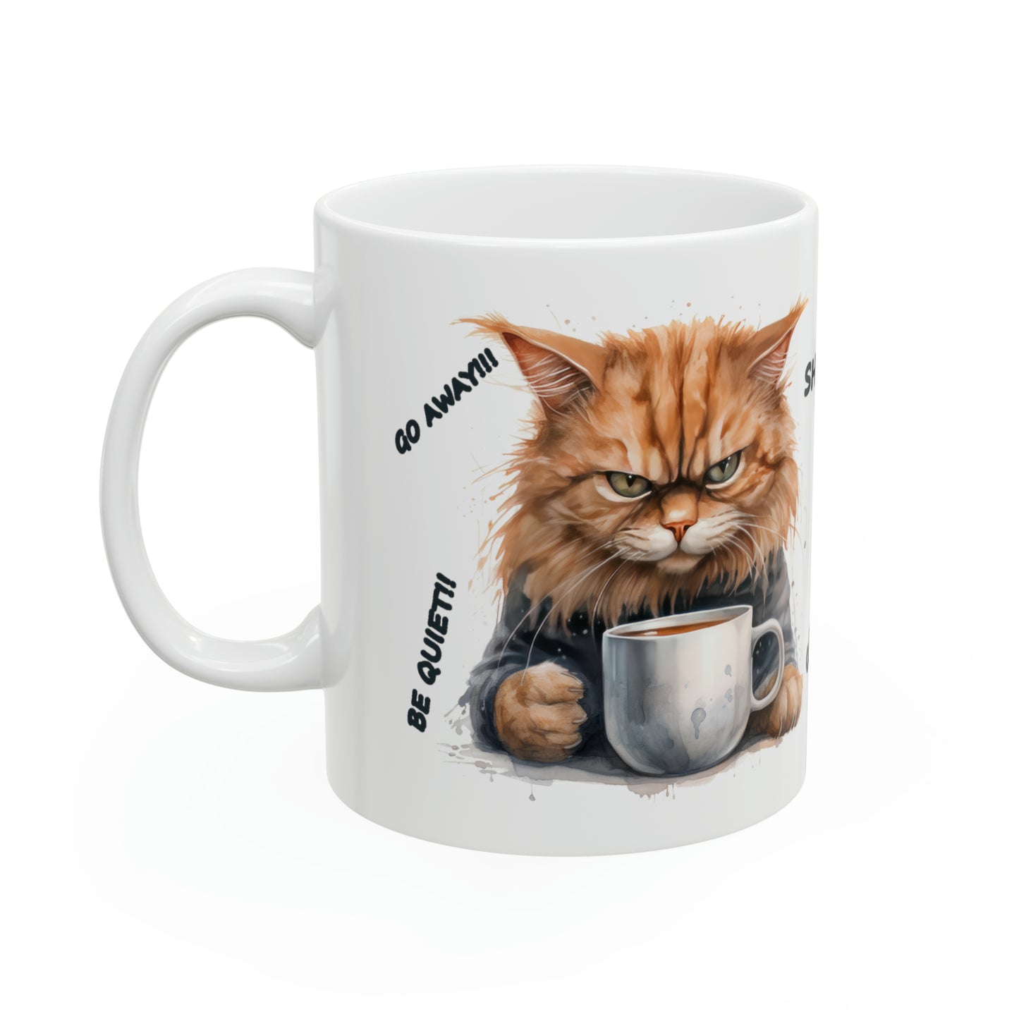 "Orange Angry Cat" Mug