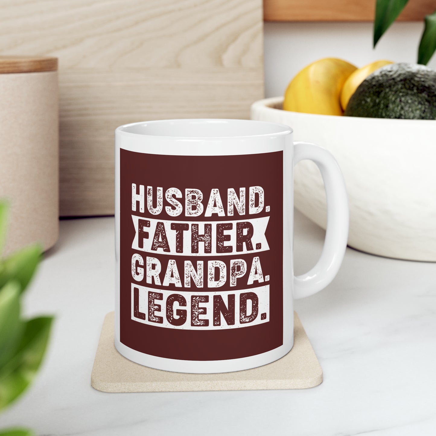 "Husband. Father. Grandpa. Legend." Mug