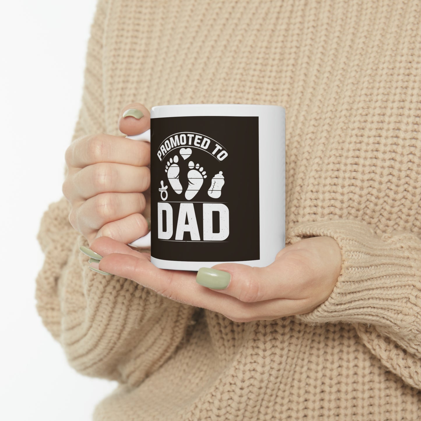 "Promoted to Dad" Mug