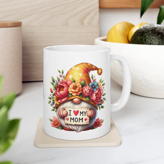 "Mother's Day I Love my Mom Gnome" Mug