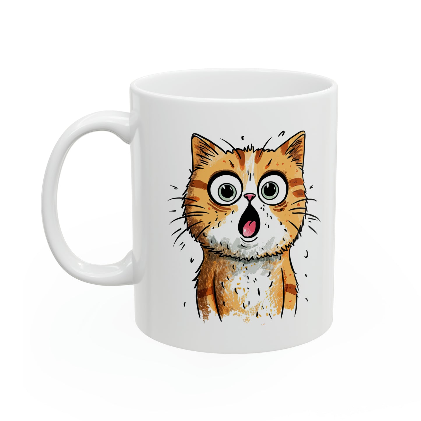 "Surprised Cat" Mug