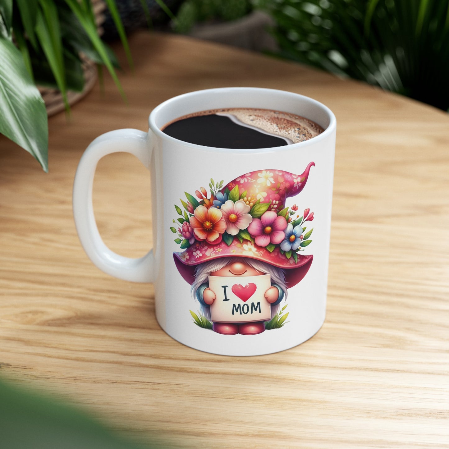 "Mother's Day I Love Mom Gnome" Mug