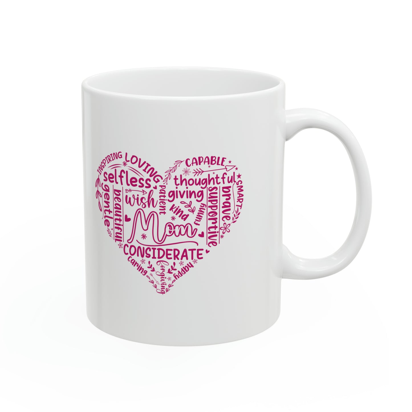 "Mom - Heart of Words" Mug