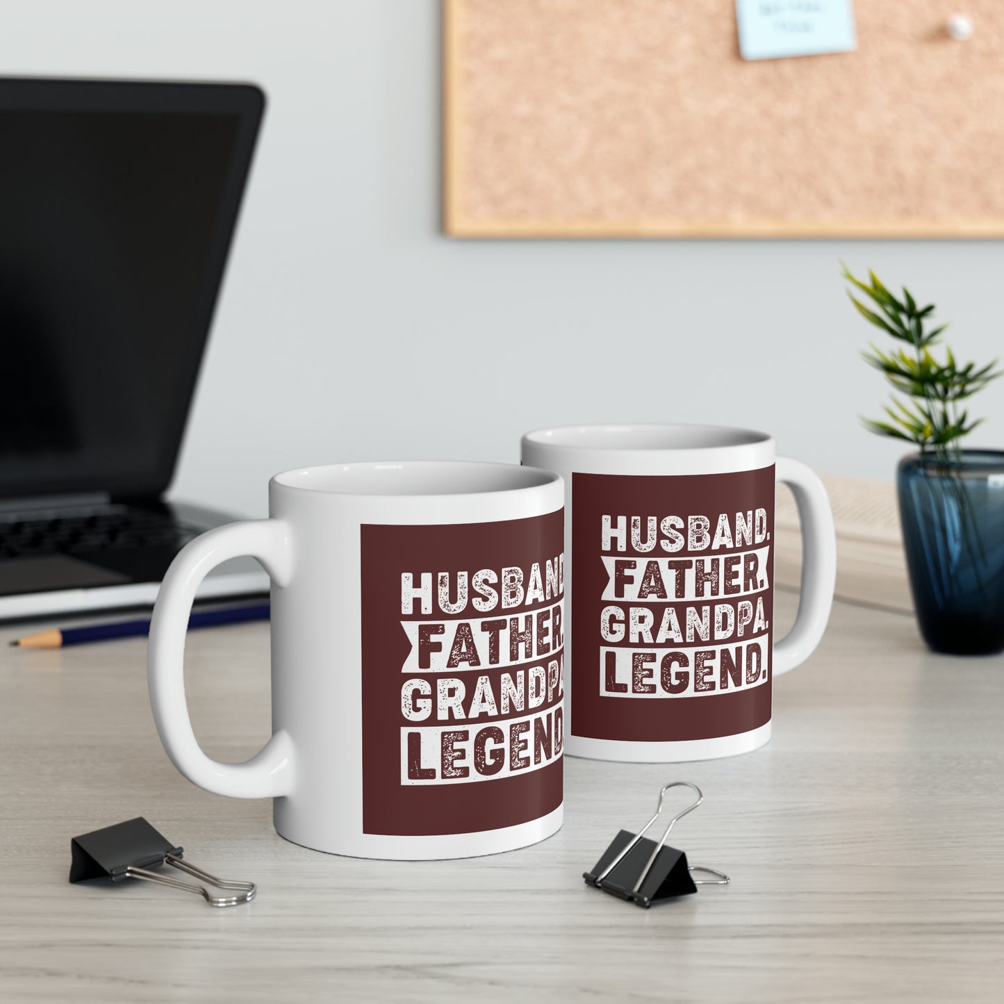 "Husband. Father. Grandpa. Legend." Mug