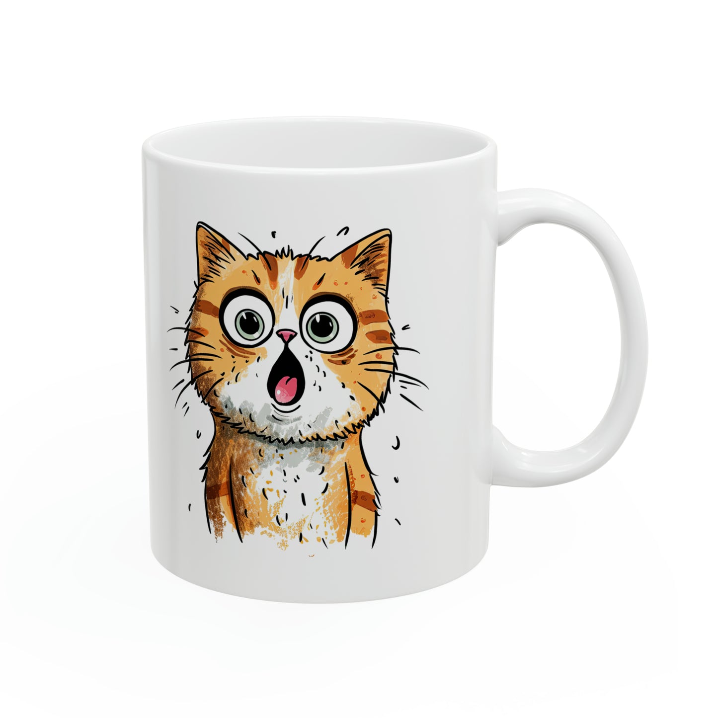 "Surprised Cat" Mug