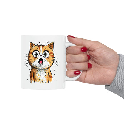 "Surprised Cat" Mug