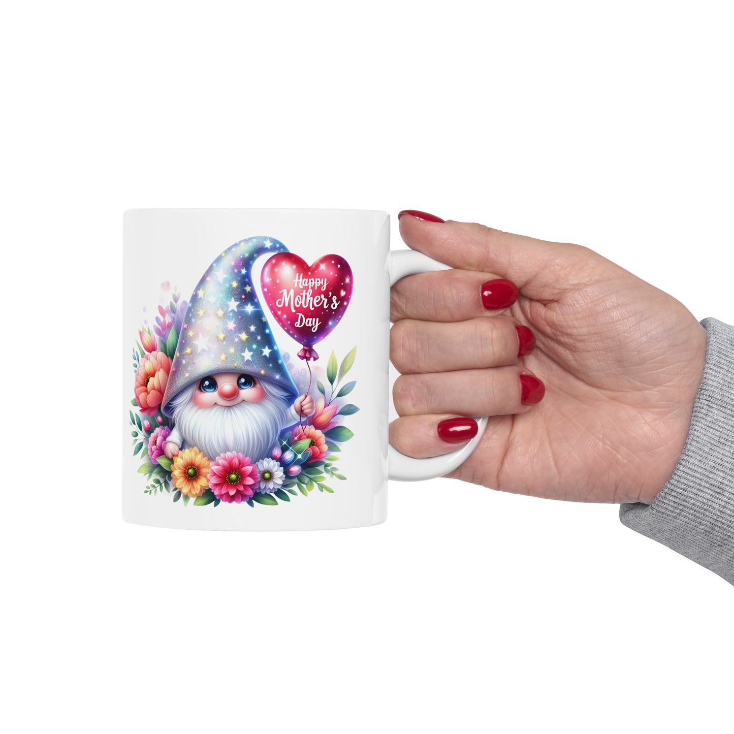 "Mother's Day Blue Gnome" Mug