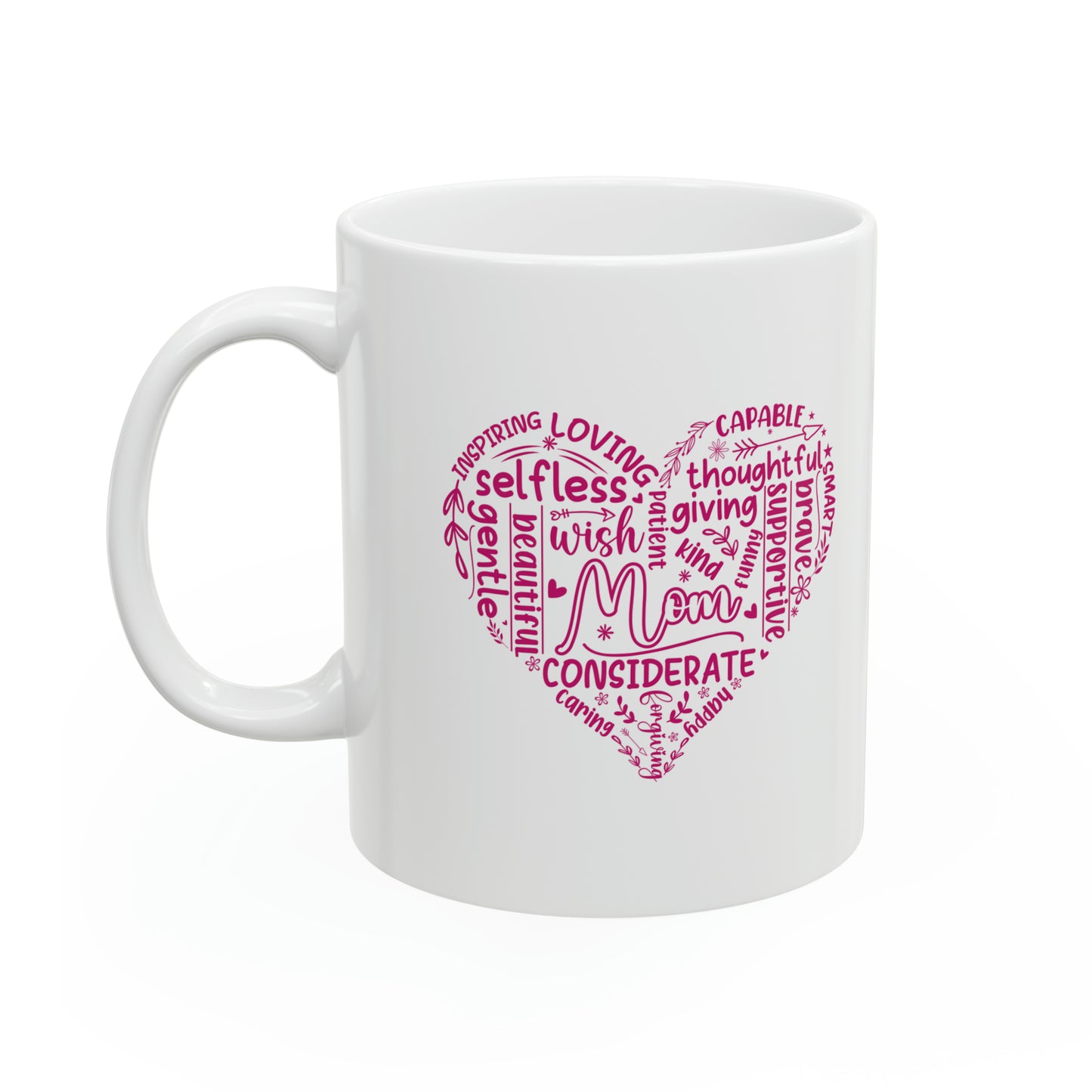 "Mom - Heart of Words" Mug