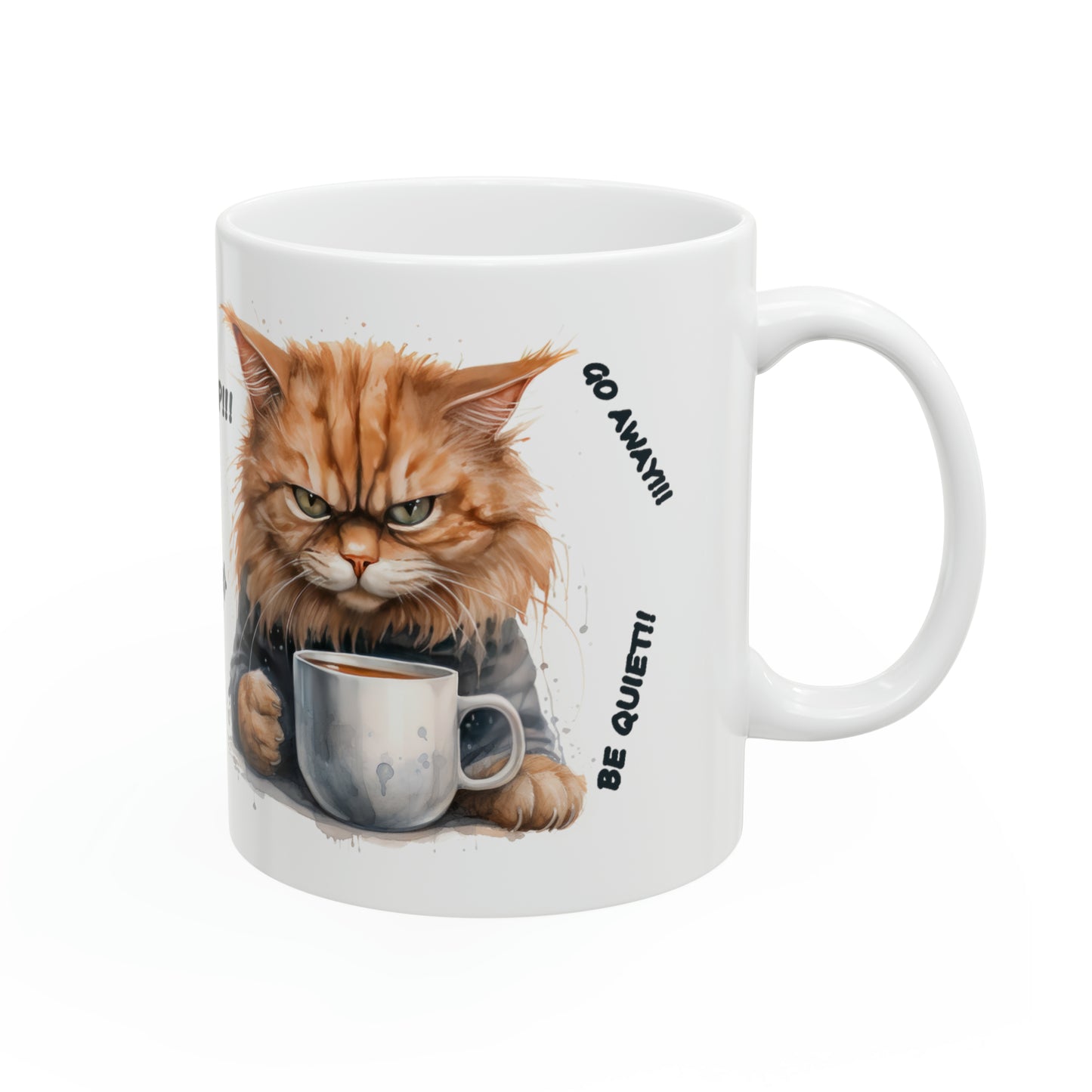 "Orange Angry Cat" Mug