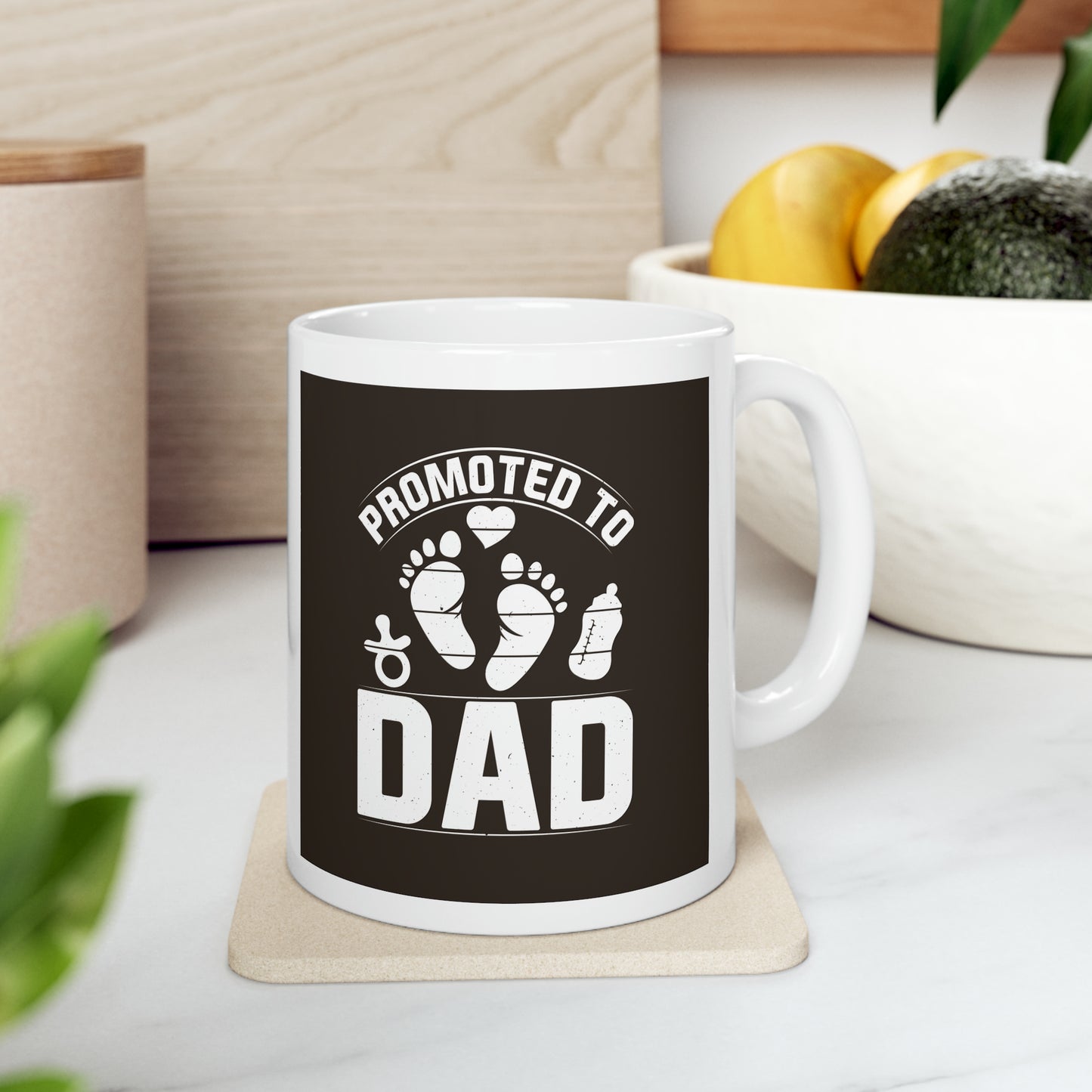 "Promoted to Dad" Mug