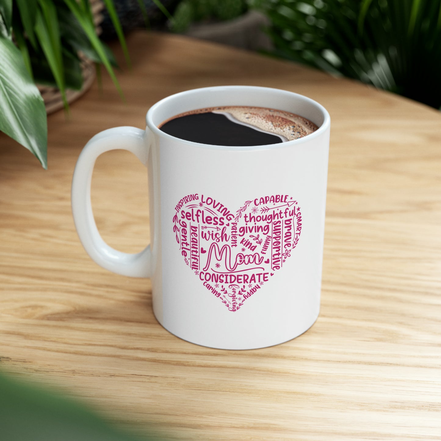 "Mom - Heart of Words" Mug