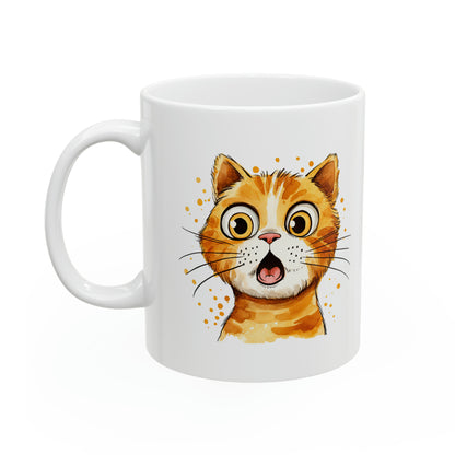 "Surprised Orange Cat" Mug