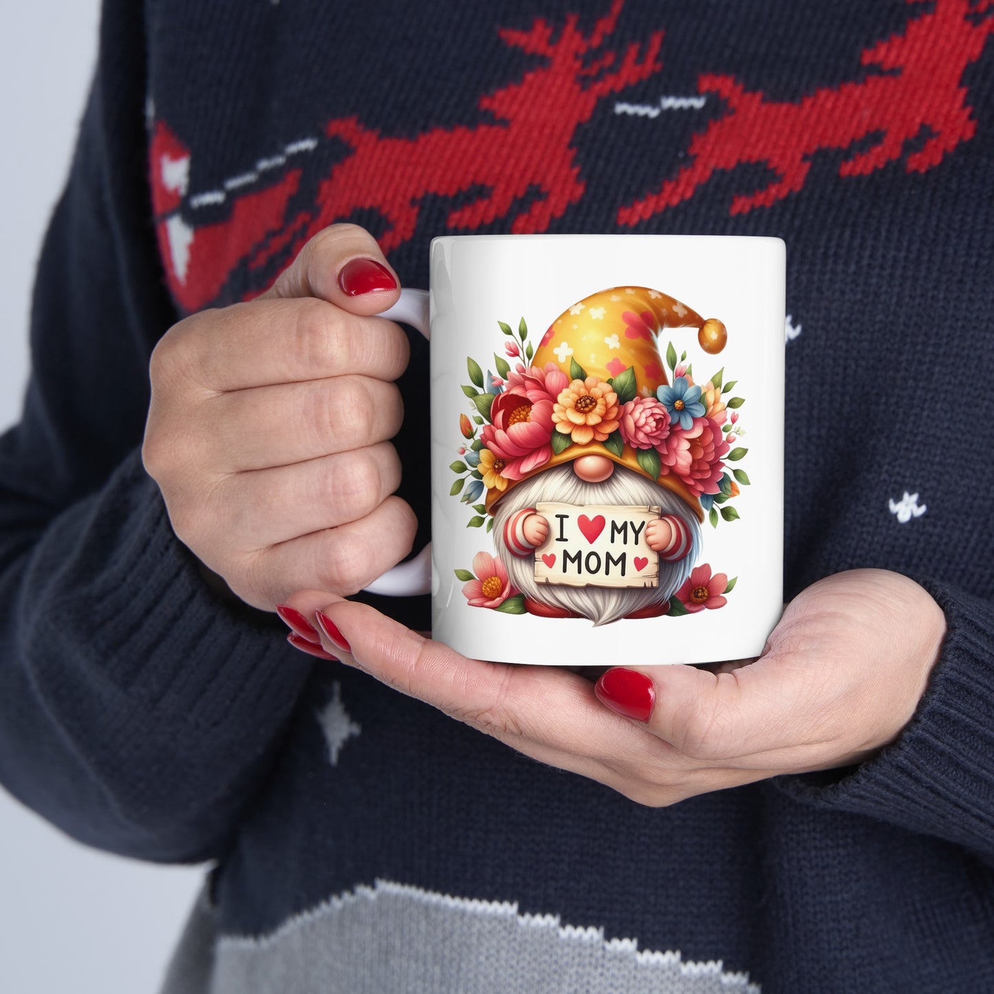 "Mother's Day I Love my Mom Gnome" Mug