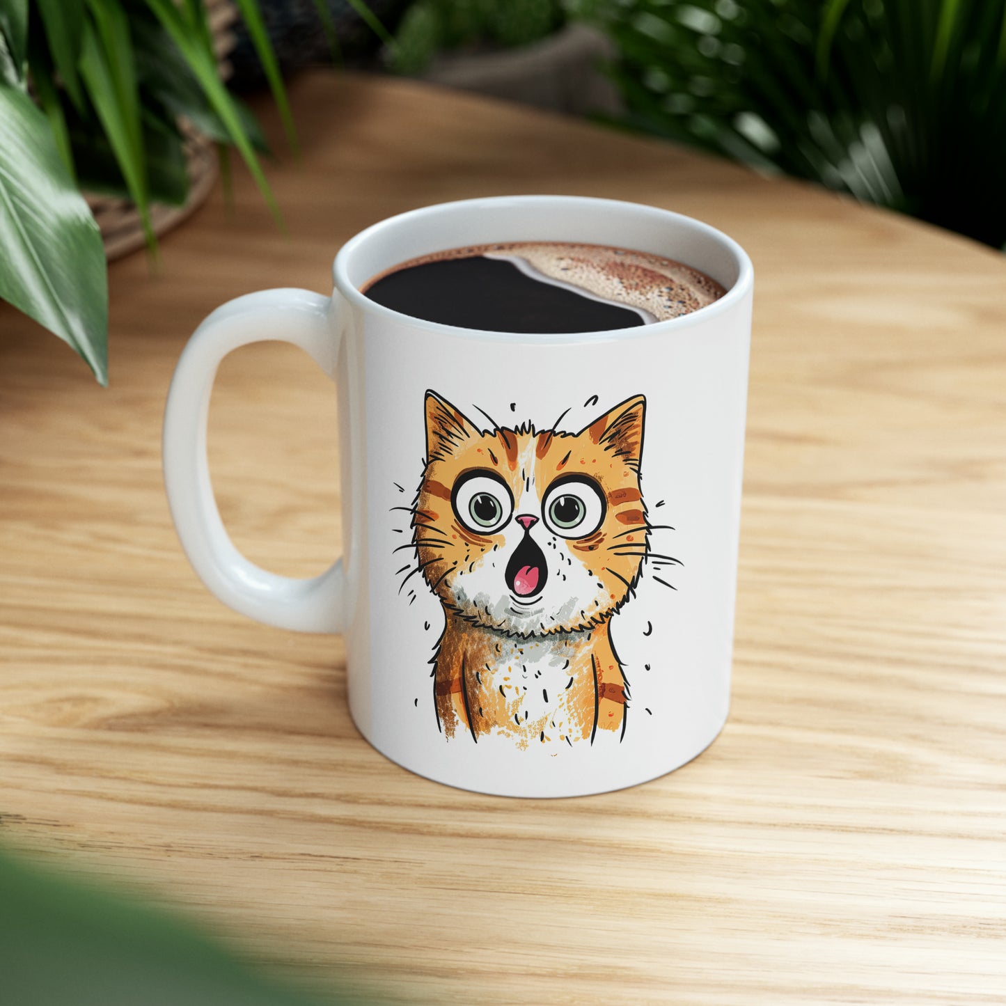 "Surprised Cat" Mug