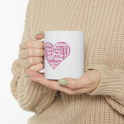 "Mom - Heart of Words" Mug