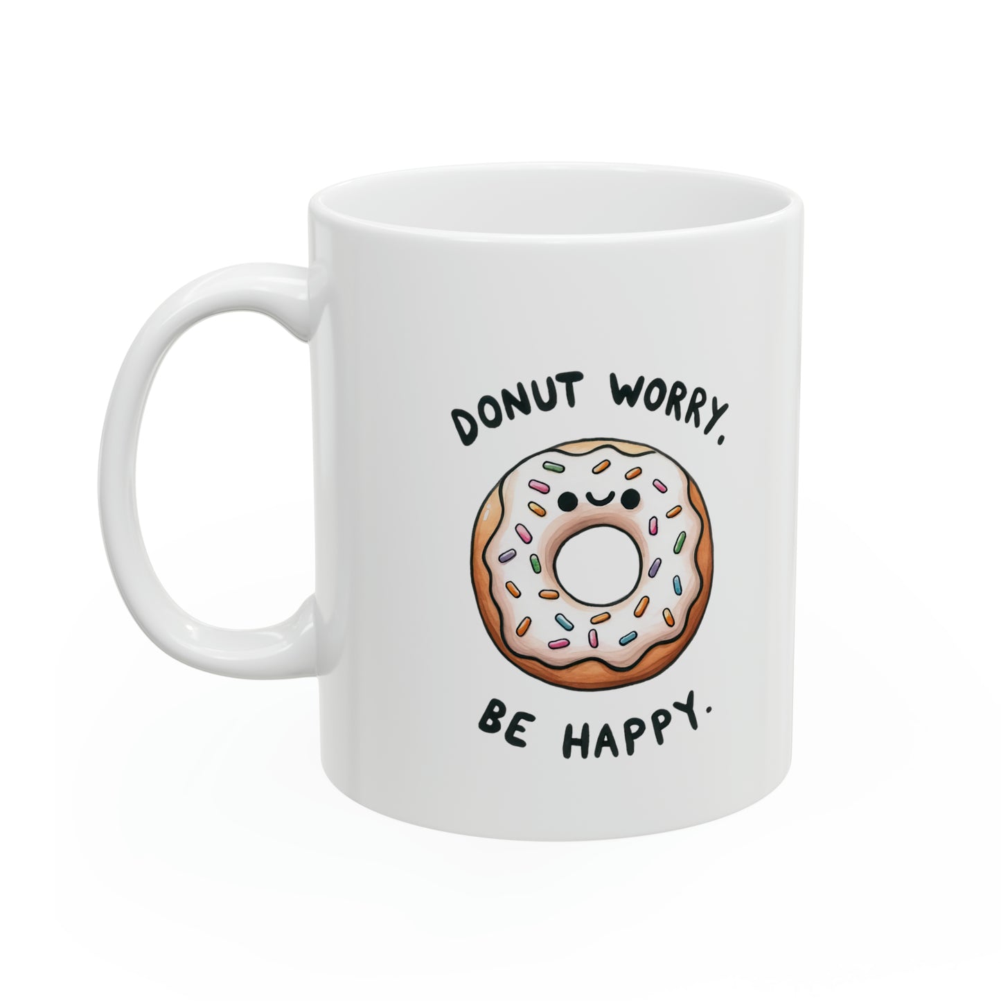 "Donut Worry Be Happy" Mug