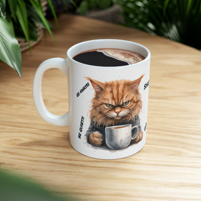 "Orange Angry Cat" Mug