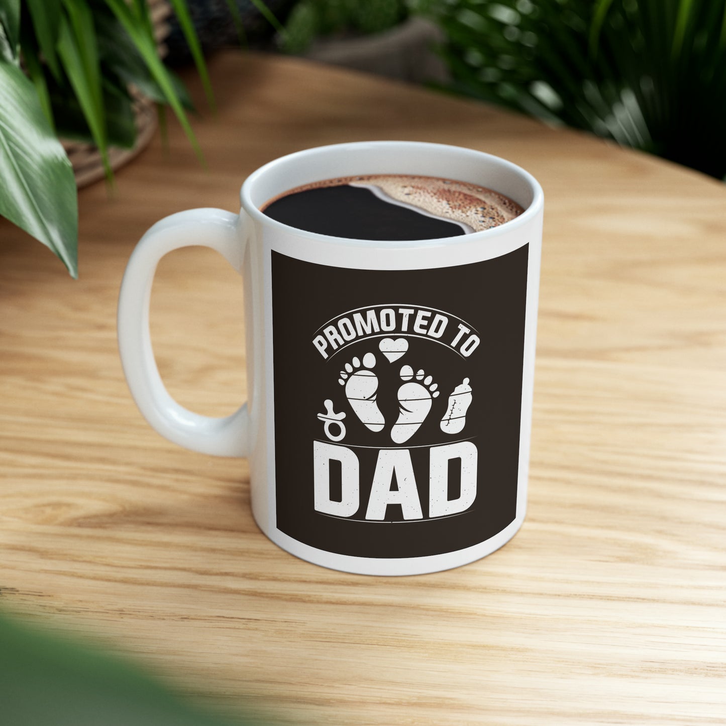 "Promoted to Dad" Mug