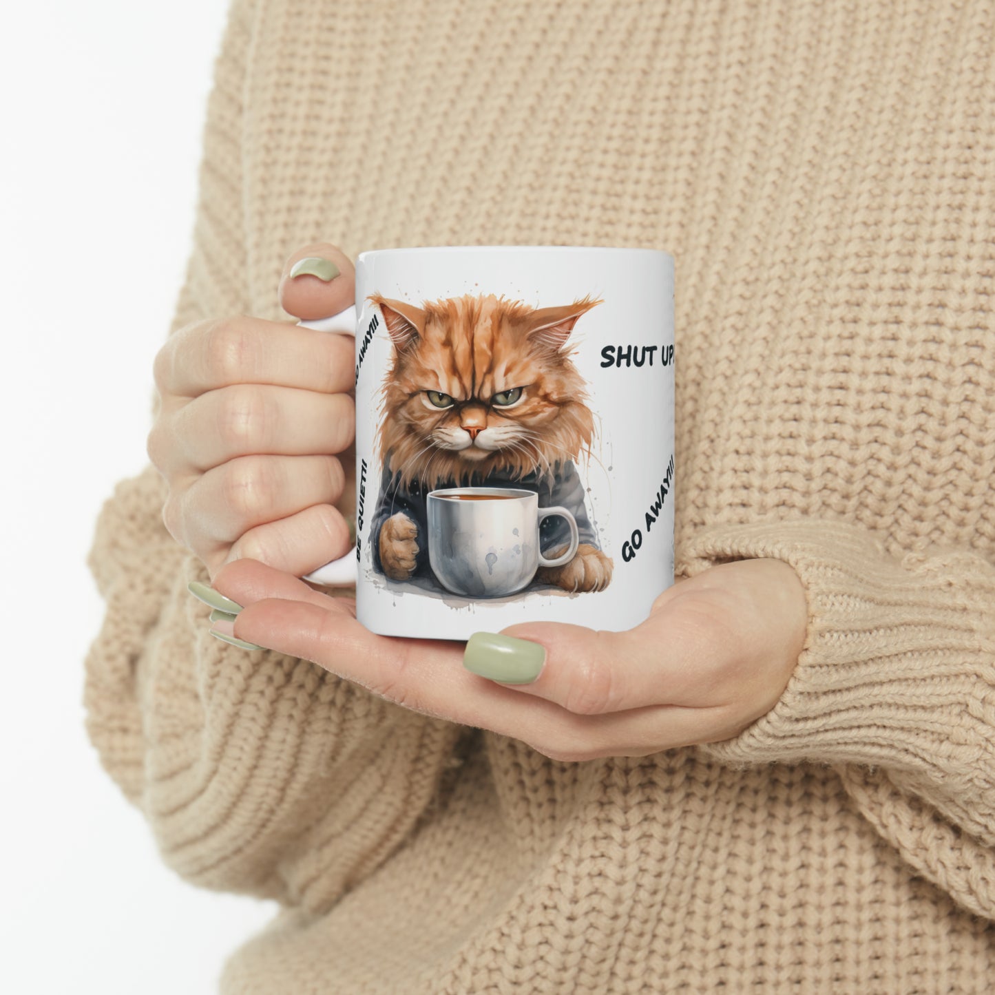 "Orange Angry Cat" Mug