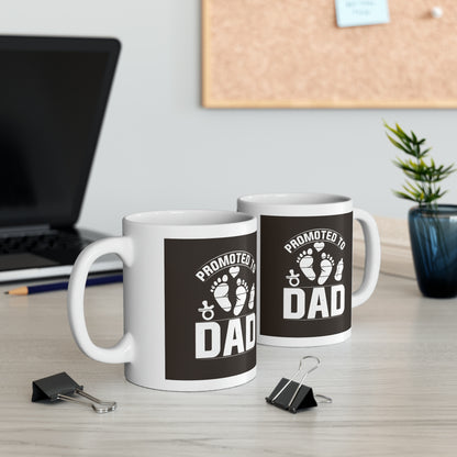 "Promoted to Dad" Mug