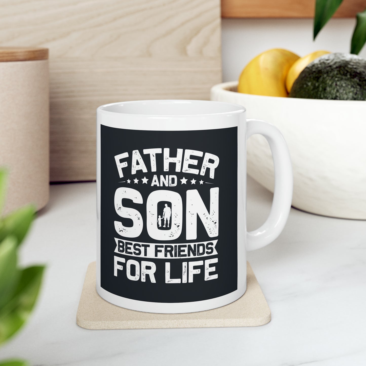 "Father and Son Best Friends for Life" Mug