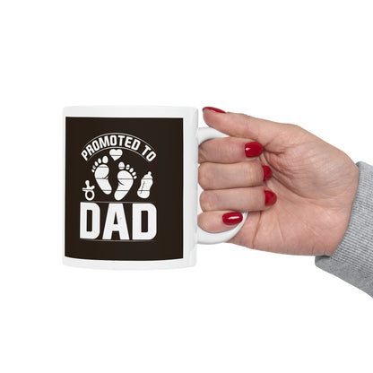 "Promoted to Dad" Mug