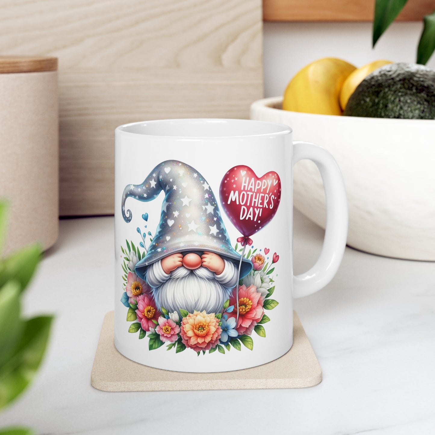 "Mother's Day Gray Gnome" Mug