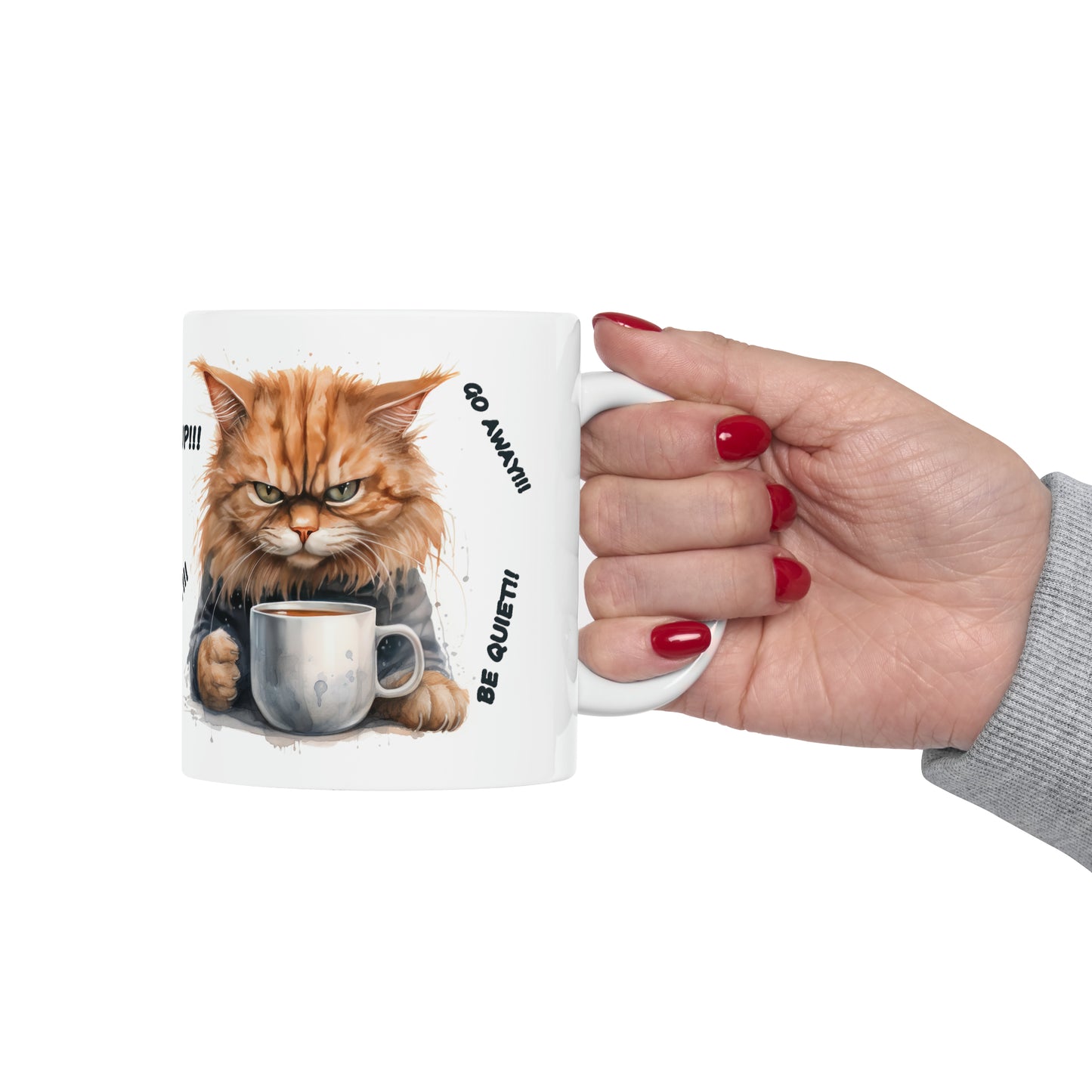 "Orange Angry Cat" Mug