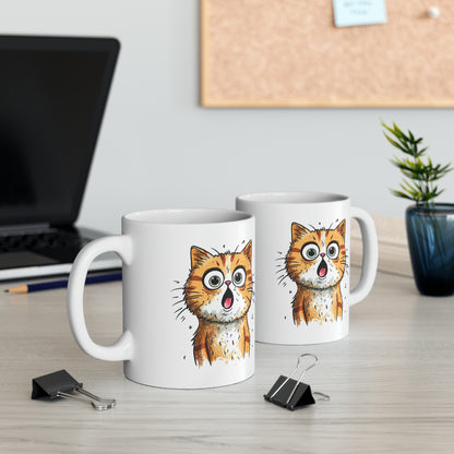 "Surprised Cat" Mug