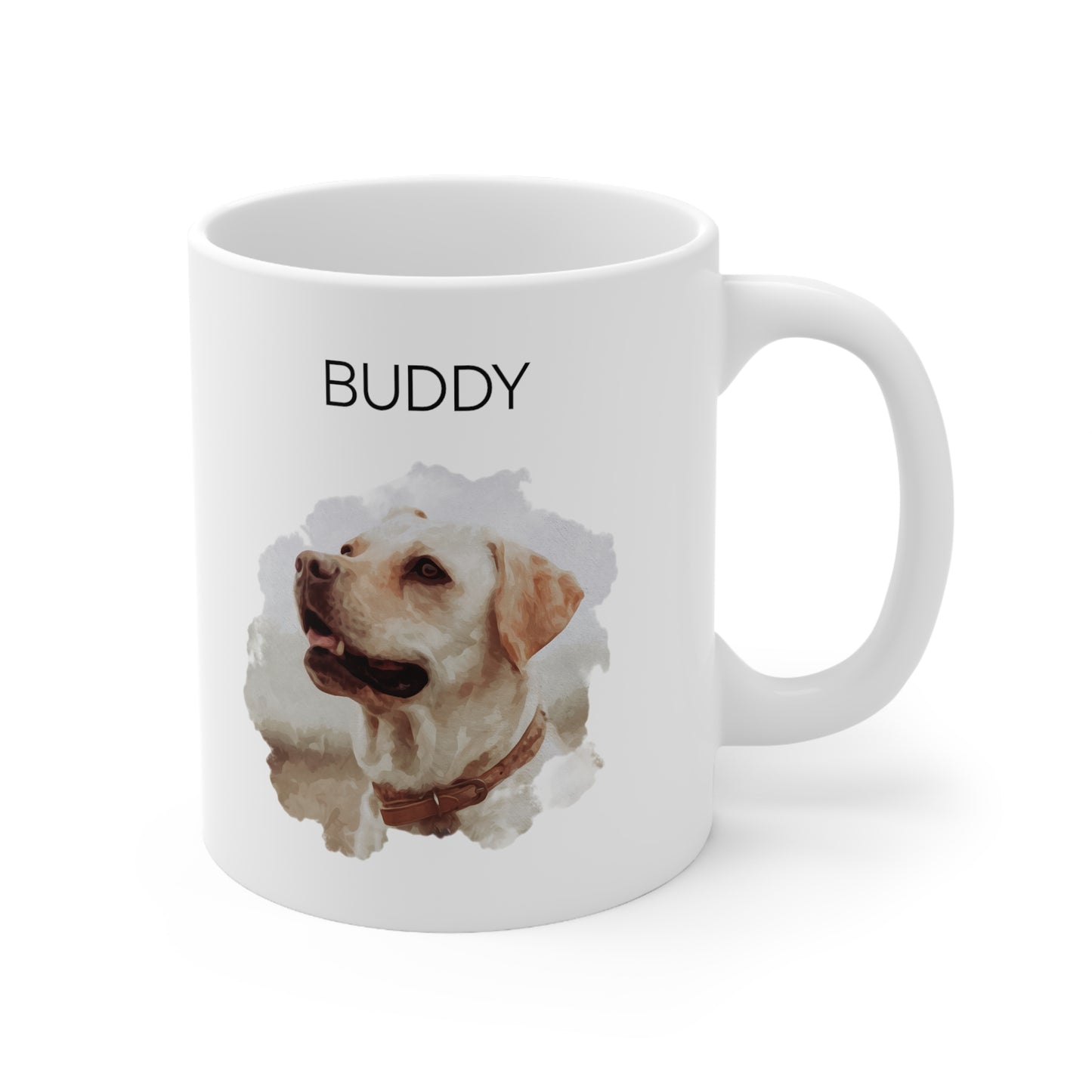 "Custom Watercolor Photo Pet" Mug